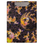 Fractal Firestorm Sphere Klemmbrett (Vorderseite)