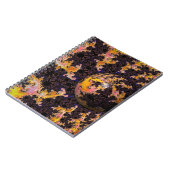 Fractal Firestorm Sphere Notizblock (Linke Seite)