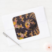 Fractal Firestorm Sphere Quadratischer Aufkleber (Umschlag)