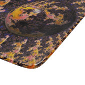 Fractal Firestorm Sphere Schneidebrett (Ecke)