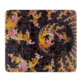 Fractal Firestorm Sphere Schneidebrett (Vorderseite)