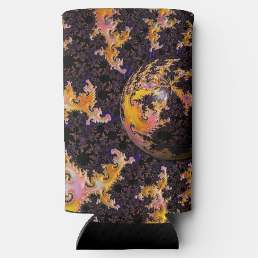 Fractal Firestorm Sphere Selters Dosenkühler (Rückseite)