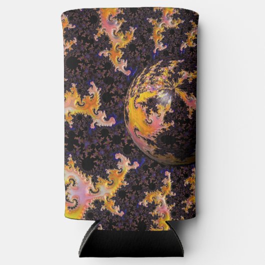 Fractal Firestorm Sphere Selters Dosenkühler (Vorderseite)