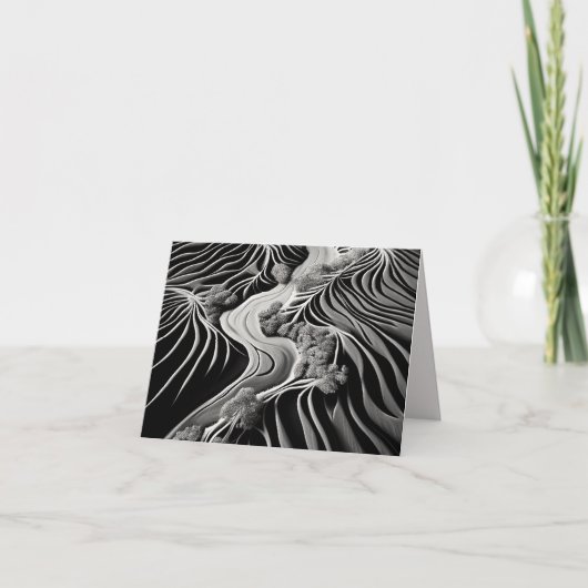 Fractal Flow Dankeskarte (Vorderseite)