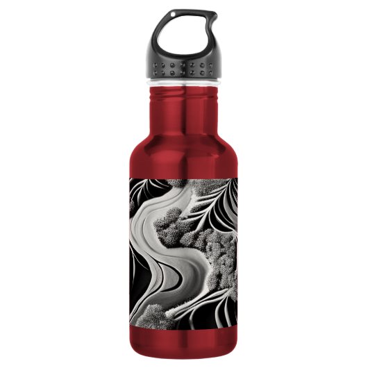 Fractal Flow Edelstahlflasche (Vorderseite)
