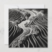 Fractal Flow Feiertagskarte (Vorderseite)