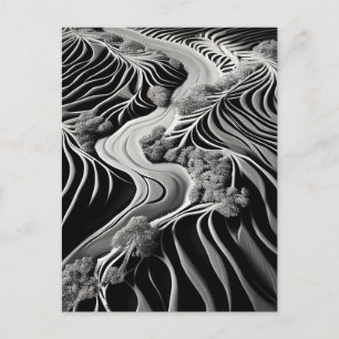 Fractal Flow Feiertagspostkarte