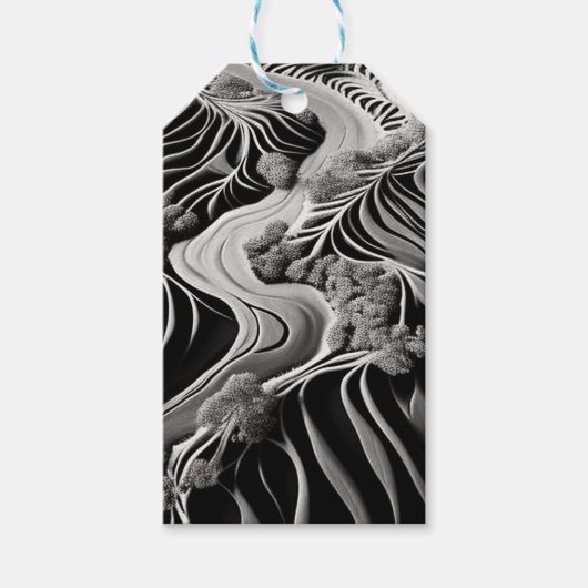 Fractal Flow Geschenkanhänger (Vorderseite)