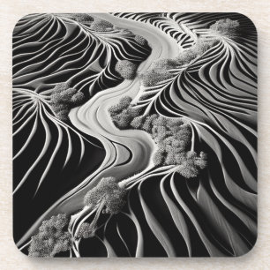 Fractal Flow Getränkeuntersetzer