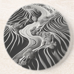 Fractal Flow Getränkeuntersetzer