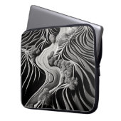 Fractal Flow Laptopschutzhülle (Vorderseite Links)