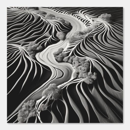 Fractal Flow Tapete (Vorderseite)