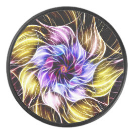 fractal flower eishockey puck
