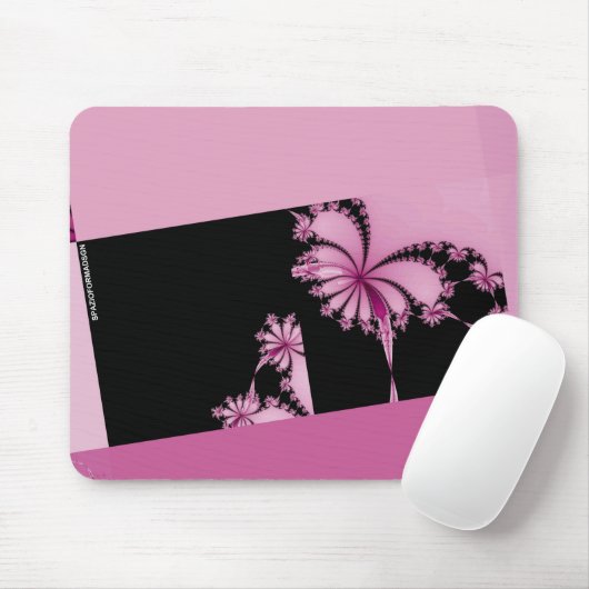 Fractal Garden rose water Mousepad (Mit Mouse)