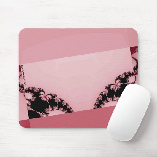 Fractal-Garten cremig Mousepad (Mit Mouse)