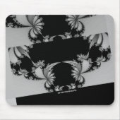 Fractal-Garten grau Mousepad (Vorne)