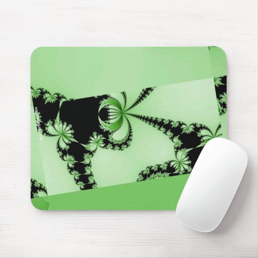 Fractal-Garten grün Mousepad (Mit Mouse)