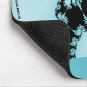 Fractal-Garten-Lagune Mousepad (Ecke)