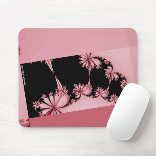 Fractal-Gartenrose Mousepad (Mit Mouse)