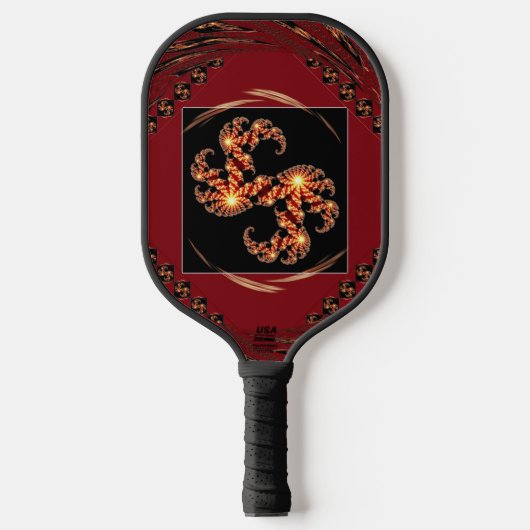 Fractal Gratitude Sports Paddle: Nice Day Energy P Pickleball Schläger (Vorderseite)