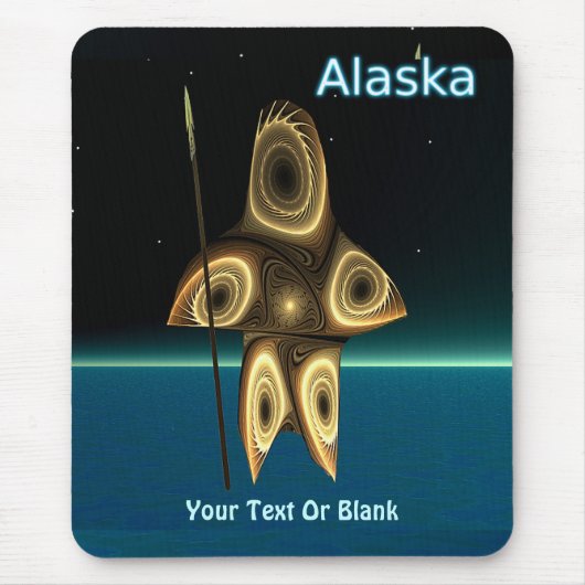 Fractal Inuit Hunter Mousepad (Vorne)