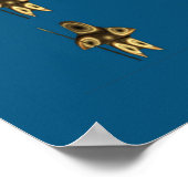 Fractal Inuit Hunter Poster (Ecke)