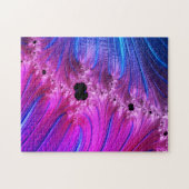 Fractal Mandelbrot | Turquoise Blue Bright Pink Puzzle (Horizontal)