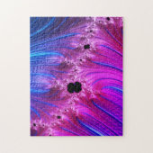Fractal Mandelbrot | Turquoise Blue Bright Pink Puzzle (Vertikal)