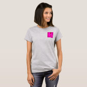 Fractal rote Rose T-Shirt (Vorne ganz)
