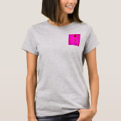 Fractal rote Rose T-Shirt (Vorderseite)