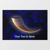 Fractal Shofar Fensteraufkleber (Blatt)