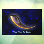 Fractal Shofar Fensteraufkleber (Blatt 3)