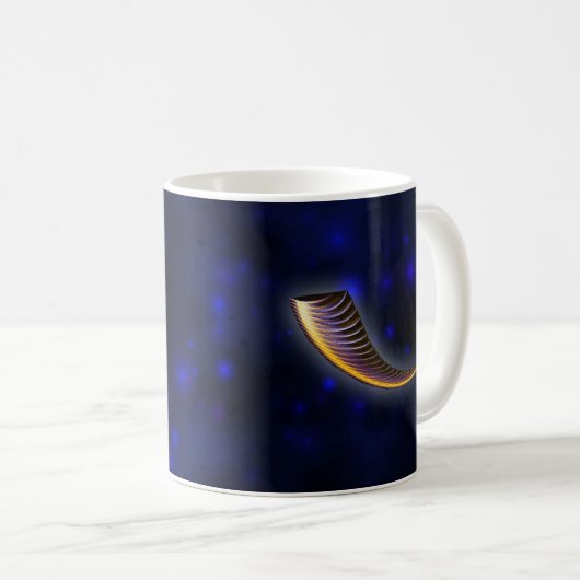 Fractal Shofar Kaffeetasse (VorderseiteRechts)