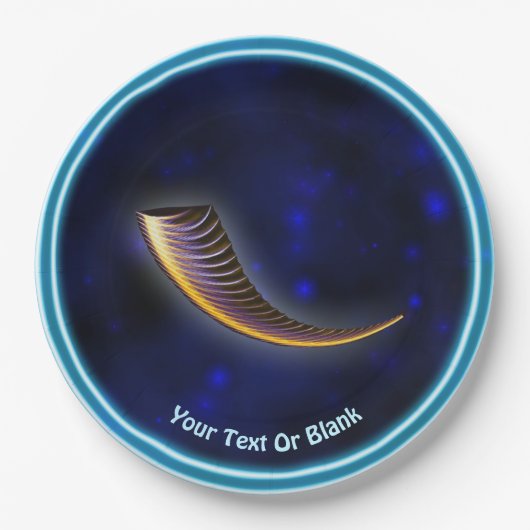 Fractal Shofar Pappteller (Vorderseite)