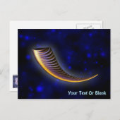 Fractal Shofar Postkarte (Vorne/Hinten)