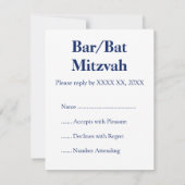 Fractal Shofar RSVP Karte (Rückseite)