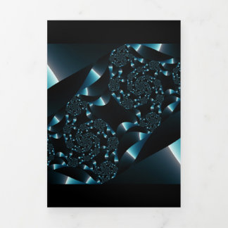 Fractal Sky 2 Dreifach Gefaltete Karte