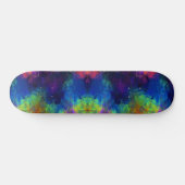 Fractal Space Longboard Long Board Sacred Geometry Skateboard (Horizontal)