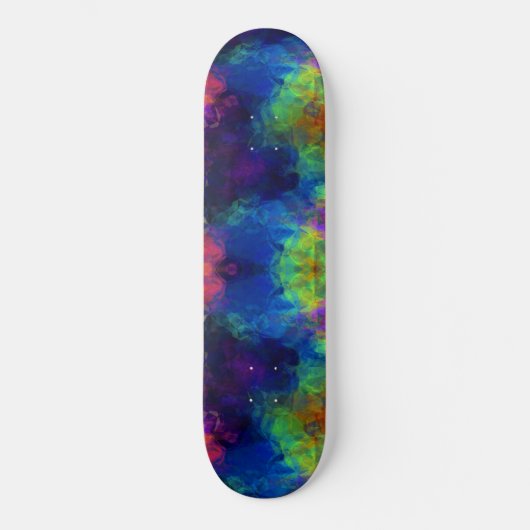 Fractal Space Longboard Long Board Sacred Geometry Skateboard (Vorderseite)