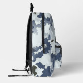 Fractal Winter Camouflage Bedruckter Rucksack (Links)