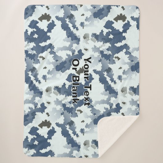 Fractal Winter Camouflage Sherpadecke (Vorderseite)