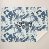 Fractal Winter Camouflage Sherpadecke (Vorderseite (Horizontal))