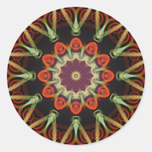 FractalArt #17 Sticker (Vorderseite)