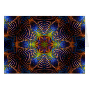 FractalBlue-Star-Karte