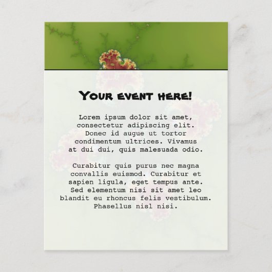 Fractalbug Picnic - Fraktal Art Flyer (Vorne)