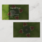 Fractalbug Picnic - Fraktal Art Visitenkarte (Vorne/Hinten)