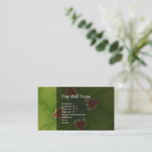 Fractalbug Picnic - Fraktal Art Visitenkarte (Stehend Vorderseite)