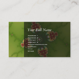 Fractalbug Picnic - Fraktal Art Visitenkarte