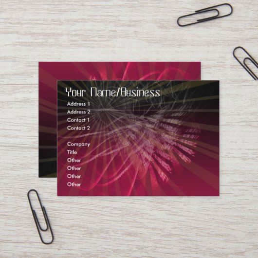 Fractaliata Business Card Visitenkarte (Vorderseite/Rückseite Beispiel)