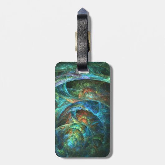 Fractalise Gepäck Tage Gepäckanhänger (Rückseite vertikal)